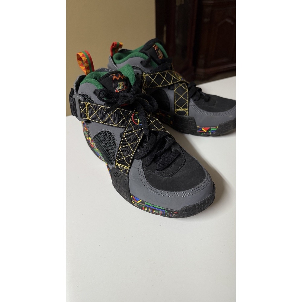 2014 Nike Air Raid "Peace" Black/Dark Grey/Pine Green Shoes 642330-003 Sz 6 Mens - Picture 8 of 9